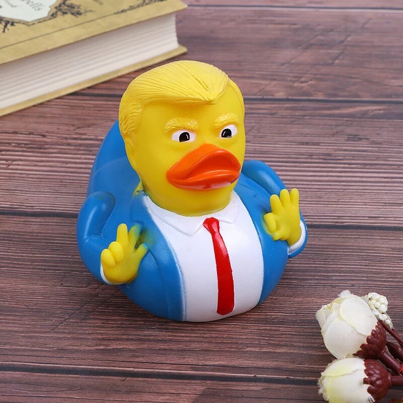 Trump Duck Bath Toy Shower Water Floating US President Rubber Duck Baby Toy Water Toy Shower Duck Child Bath Float New