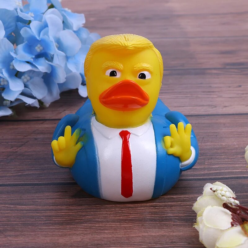 Trump Duck Bath Toy Shower Water Floating US President Rubber Duck Baby Toy Water Toy Shower Duck Child Bath Float New