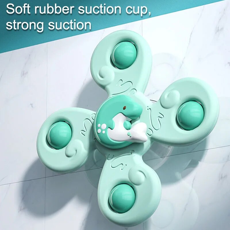 Montessoris Baby Bath Toys For Boy Children Bathing Sucker Spinner Suction Cup Toy For Kids Funny Child Rattles Teether baby toy