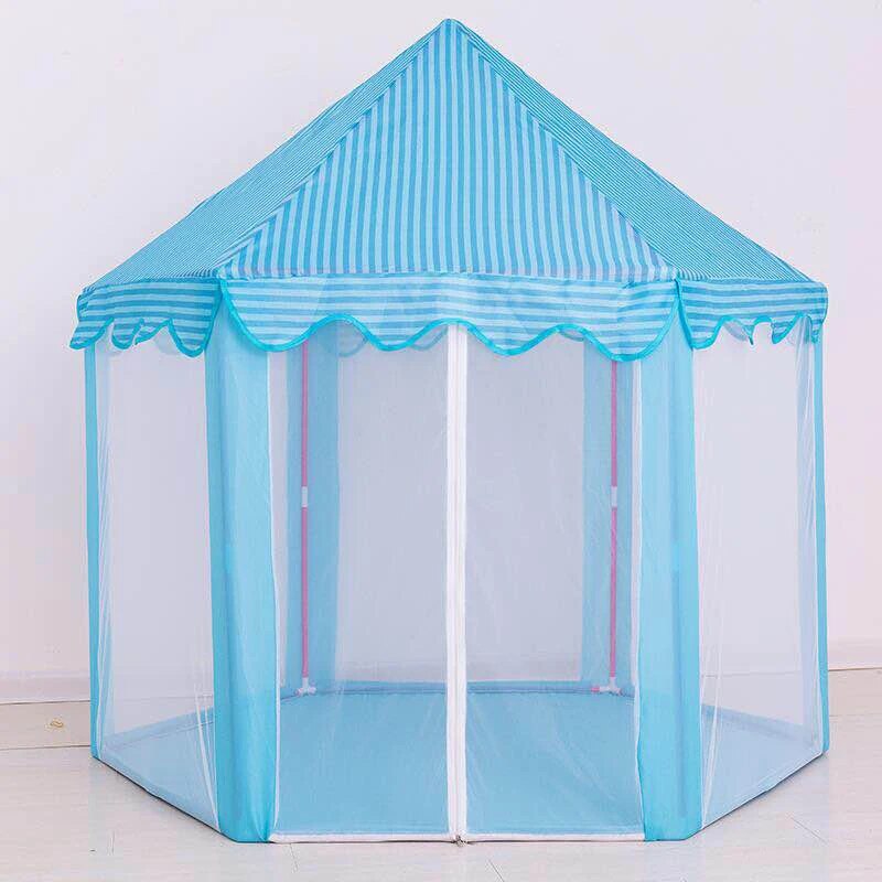 Tent Portable Folding Baby Toy Prince Princess Tent Children Castle Play House Kid Gift Outdoor Beach Zipper Tent Girls Gifts