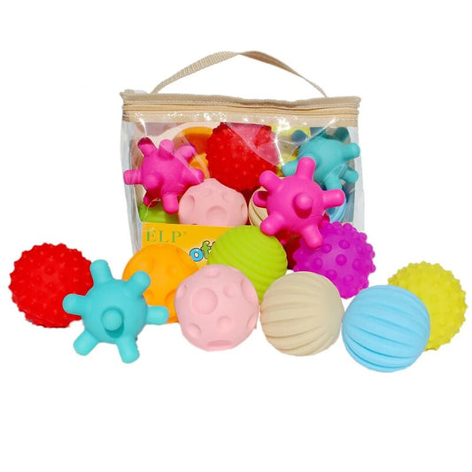 Baby Toy Sensory Balls Set Textured Hand Touch Grasp Massage Ball Infant Tactile Senses Development Toys For Babies 0 12 M Games