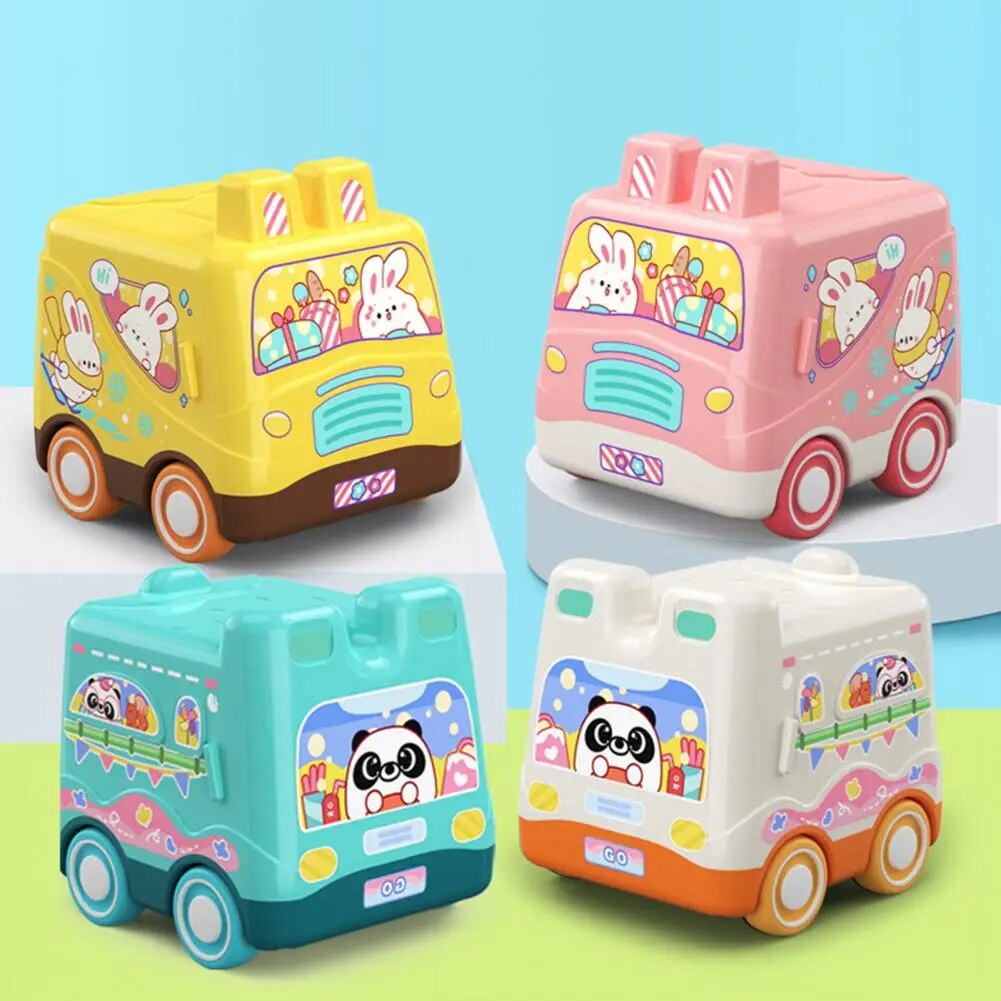 Car Toy Model Exquisite Educational Cute Inertial Bus Vehicles Children Toy Children Gift  Baby Toy Car  Children Bus Toy