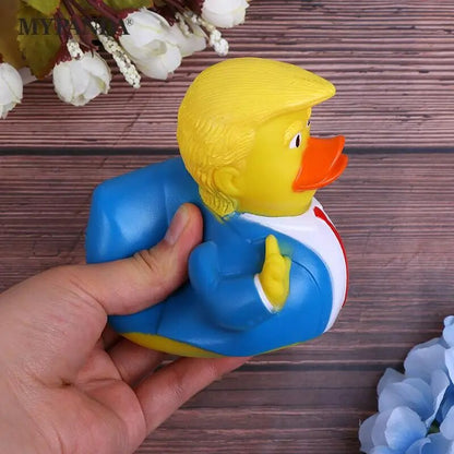 Trump Duck Bath Toy Shower Water Floating US President Rubber Duck Baby Toy Water Toy Shower Duck Child Bath Float New